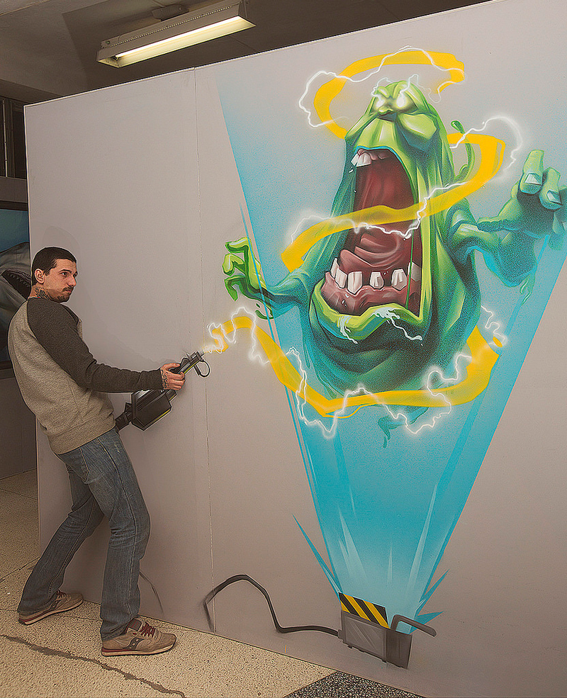 Illustration for article titled Clever 3-D art exhibit brings the cast of Monsters, Inc. to life